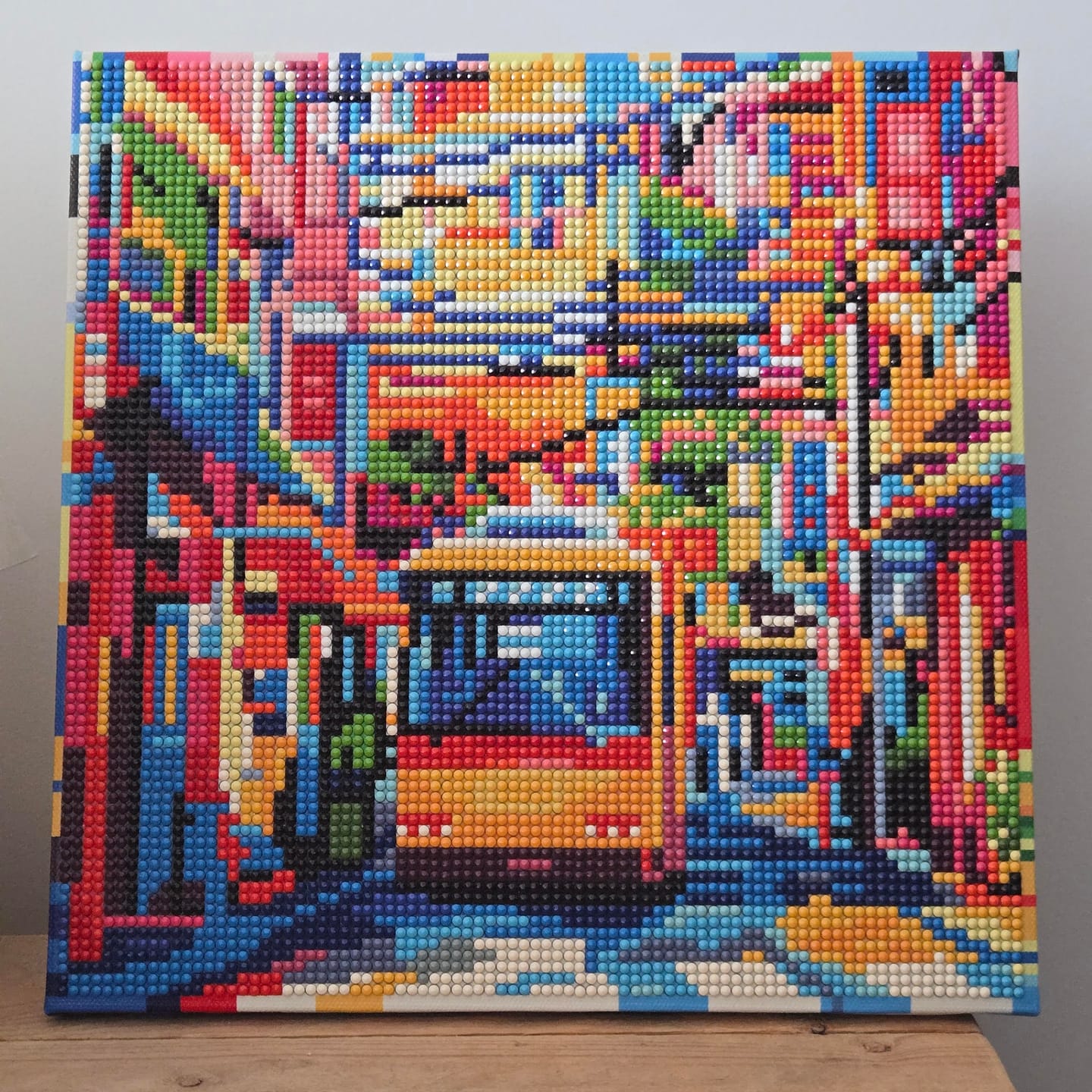 Customer photo review of Mini Diamond Painting 25x25cm - Bus de la Ville de Tokyo