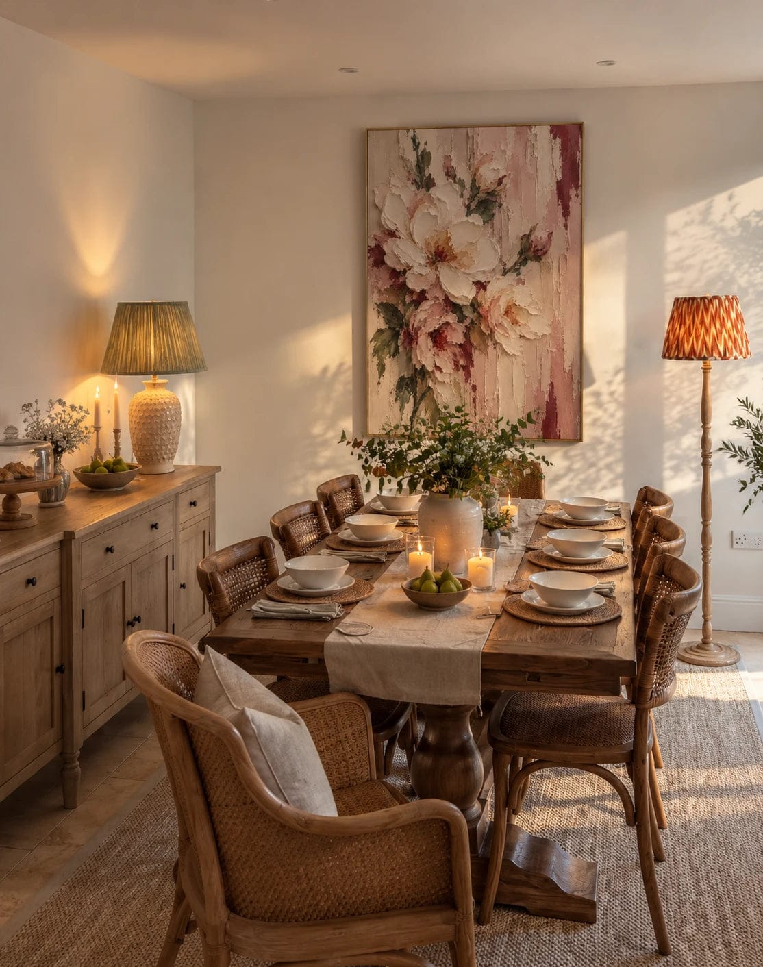 Customer photo review of Textured & Impasto Art｜Blush Floral Texture