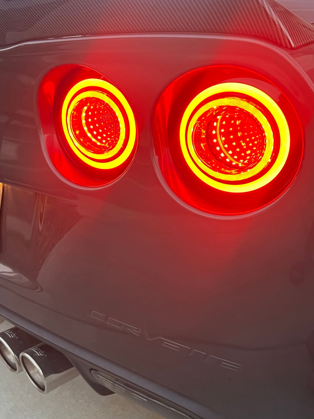 Customer photo review of 2005-13 Chevrolet Corvette C6 Infinity Style LED Tail Lights