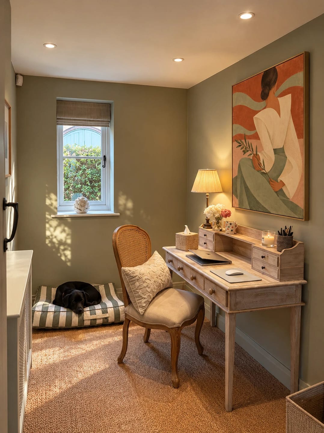 Customer photo review of Modern Folk Art | Olive Muse Portrait