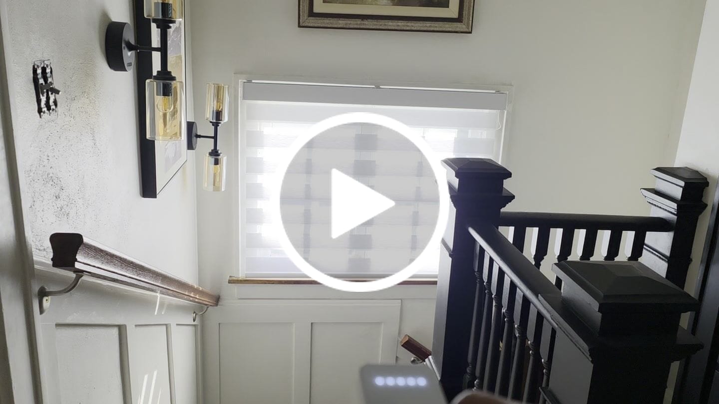 Customer video review of SmartWings Motorized Zebra Shades 60% Blackout Translucent 75mm Eloise