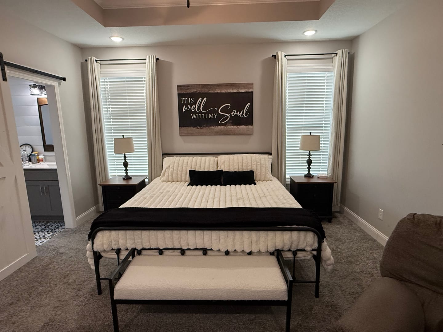 Customer photo review of It Is Well With My Soul Wall Art Canvas, Christian Wall Art