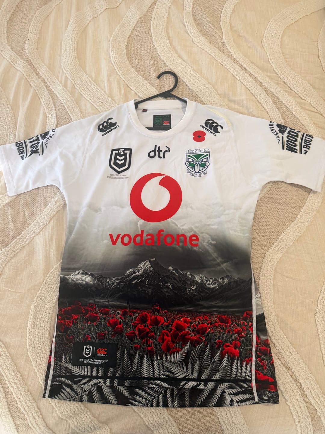 Customer photo review of NZ Warriors 2019 ANZAC Jersey - Medium