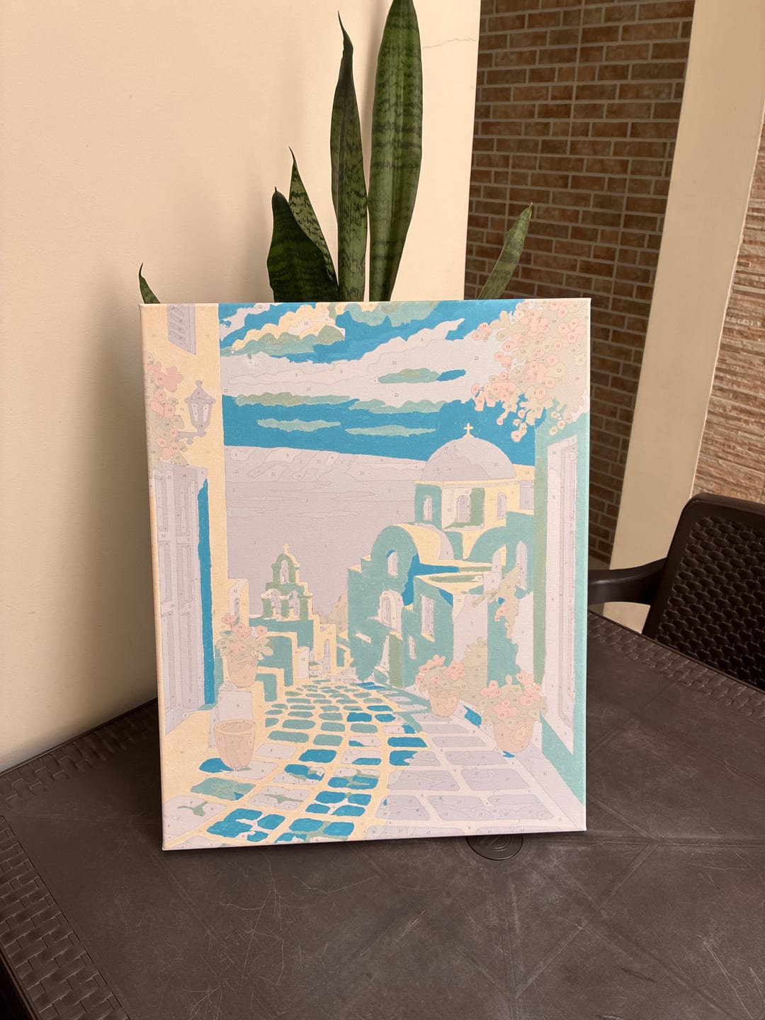 Customer photo review of Santorini (Pintura por Números) 40x50 cm