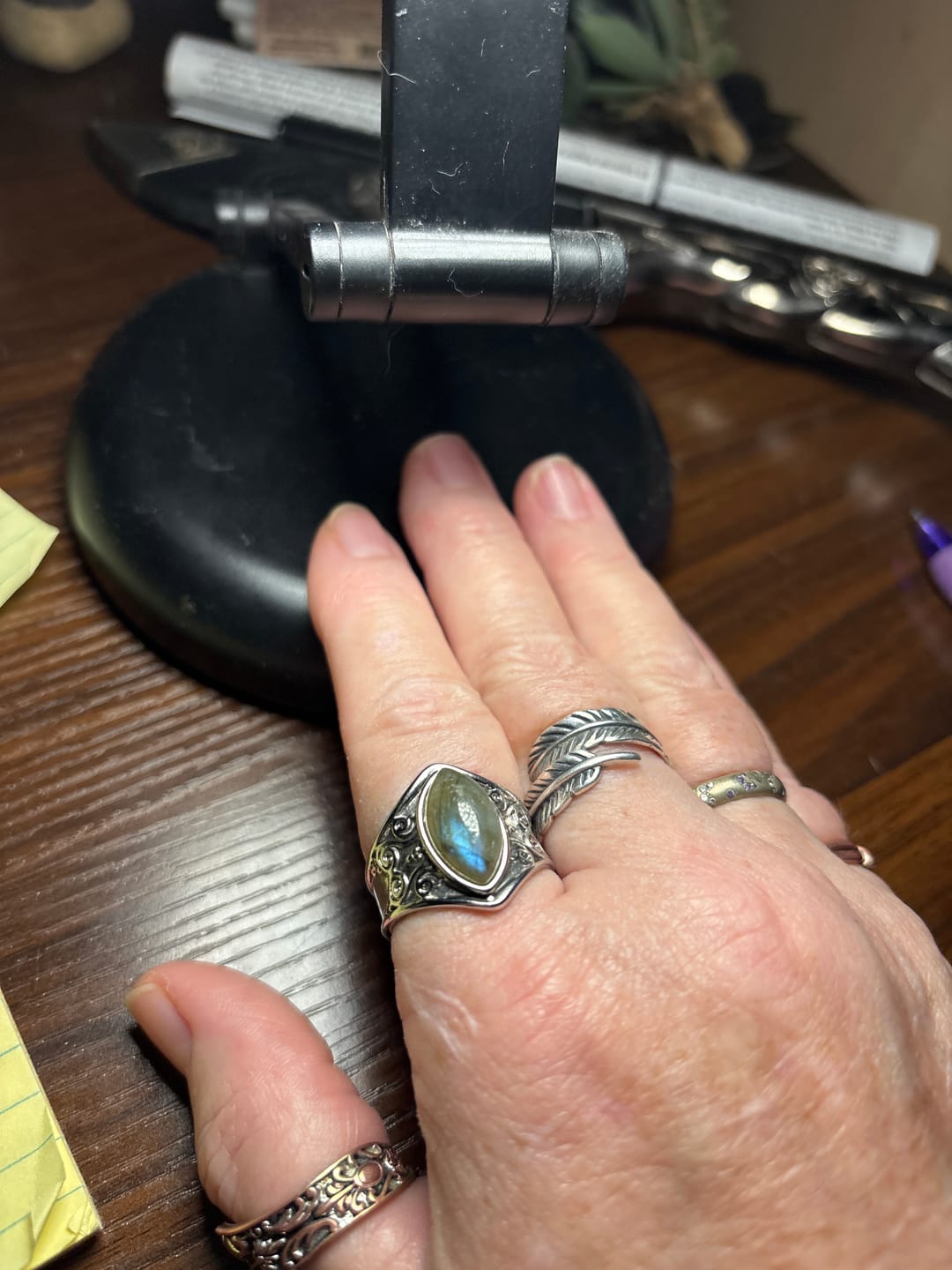 Customer photo review of Awakening Labradorite Ring
