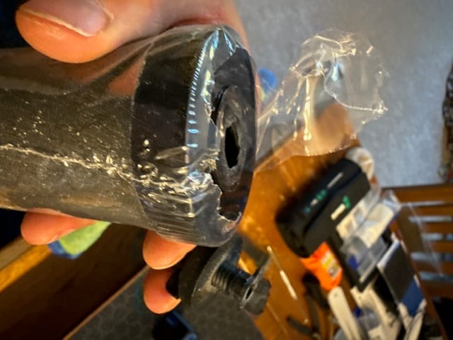 Customer photo review of Dual Carbon Platinum Gravity-Fed Water Filter System