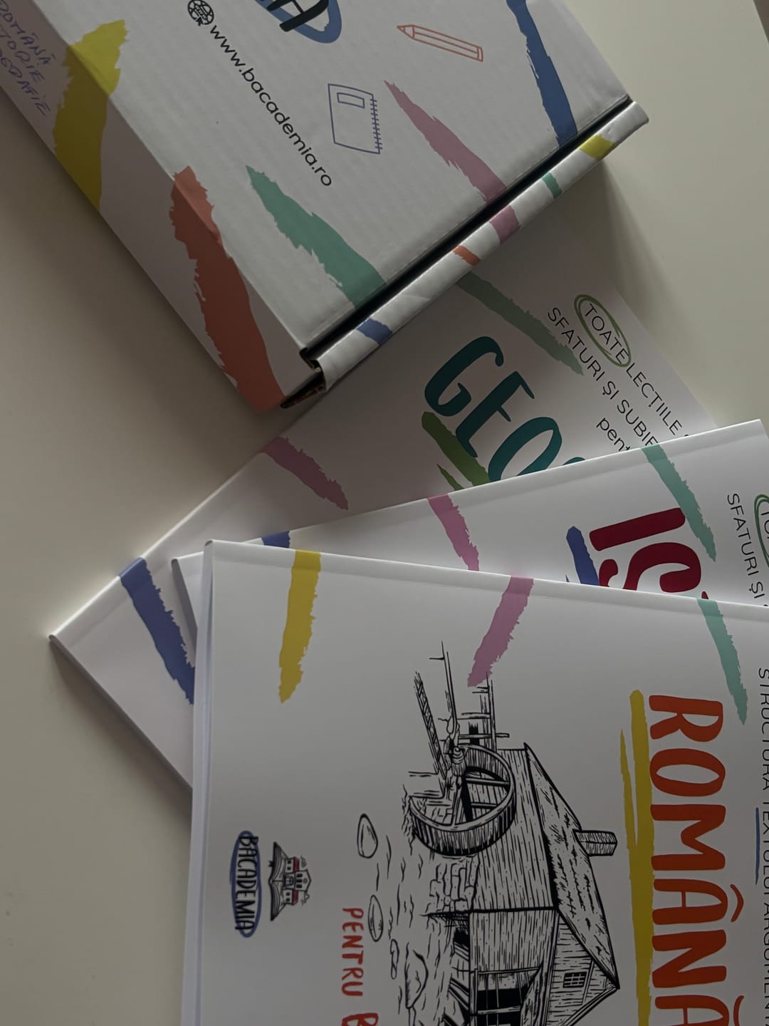 Customer photo review of Pachet Bacalaureat (Română + Istorie + Geografie) Bacademia