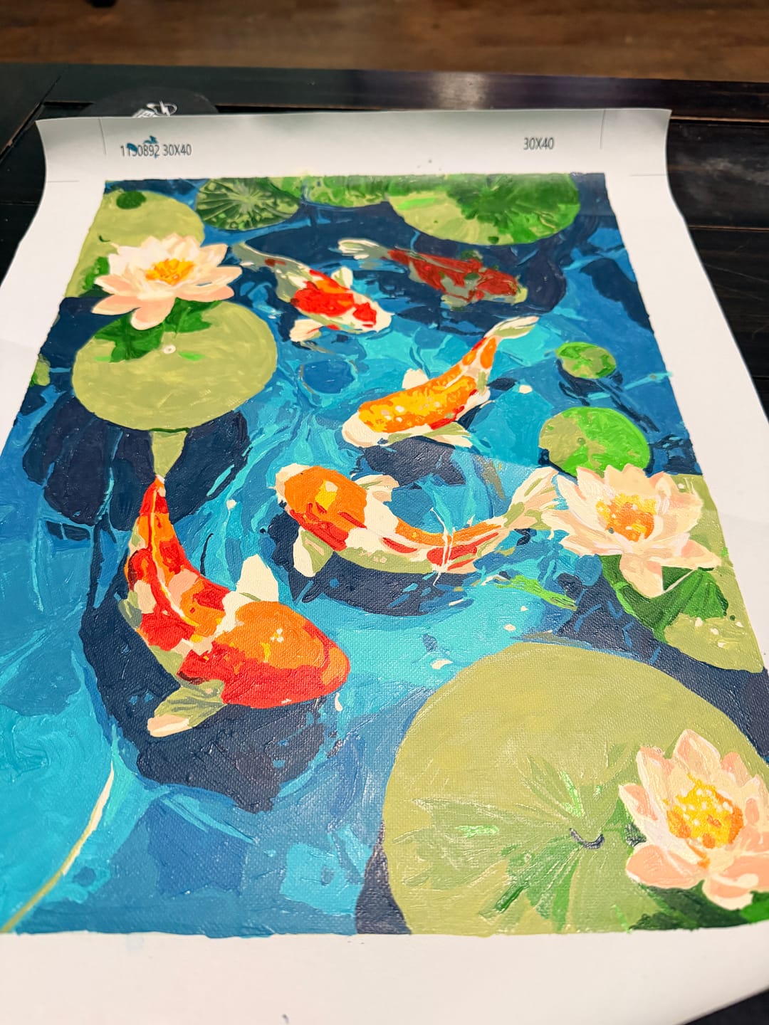 Customer photo review of Surprise Painting | Paint by Numbers