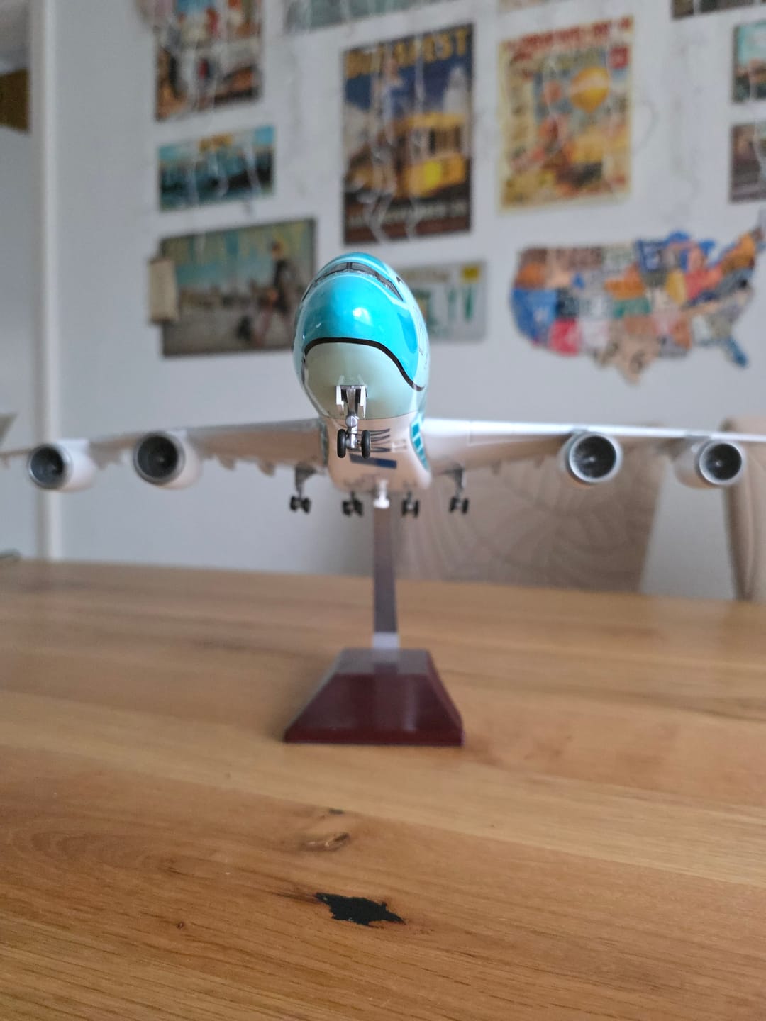 Customer photo review of All Nippon Airways Airbus A380 "Flying Honu" Lani 1:160 Scale Model