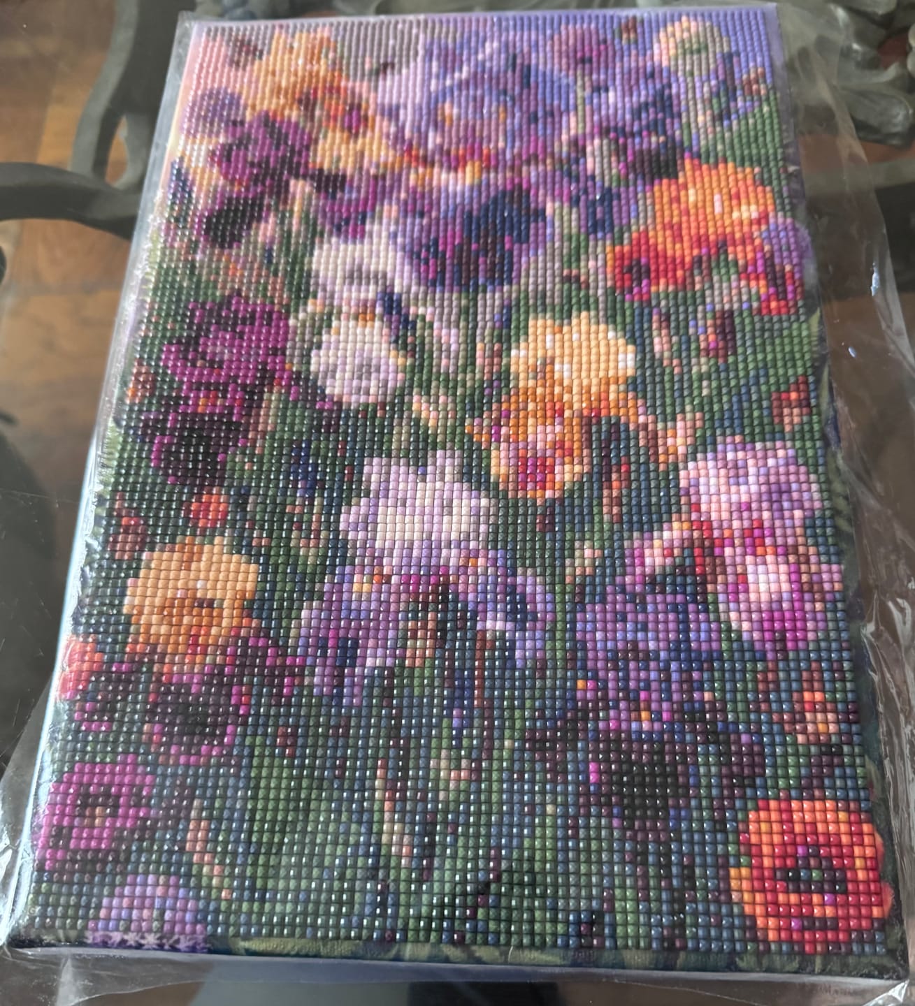 Customer photo review of Iris Bed in Full Bloom (Diamond Painting)