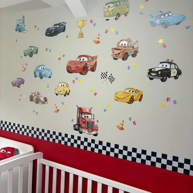 Customer photo review of Cars Wall Decal 99.1