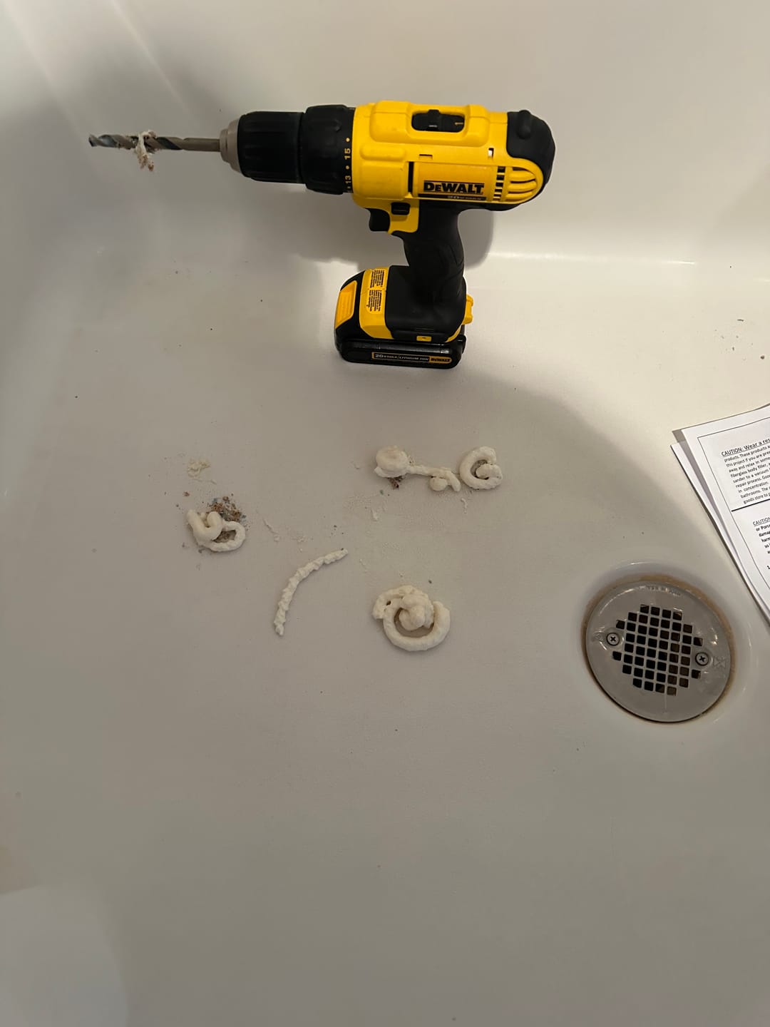 Customer photo review of Floor Crack Repair Kit