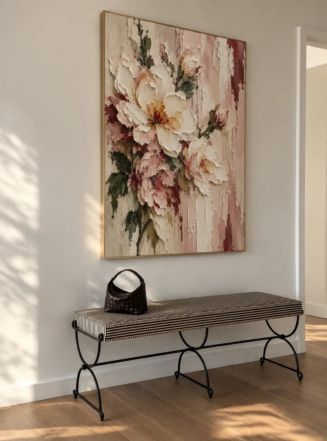 Customer photo review of Textured & Impasto Art｜Blush Floral Texture