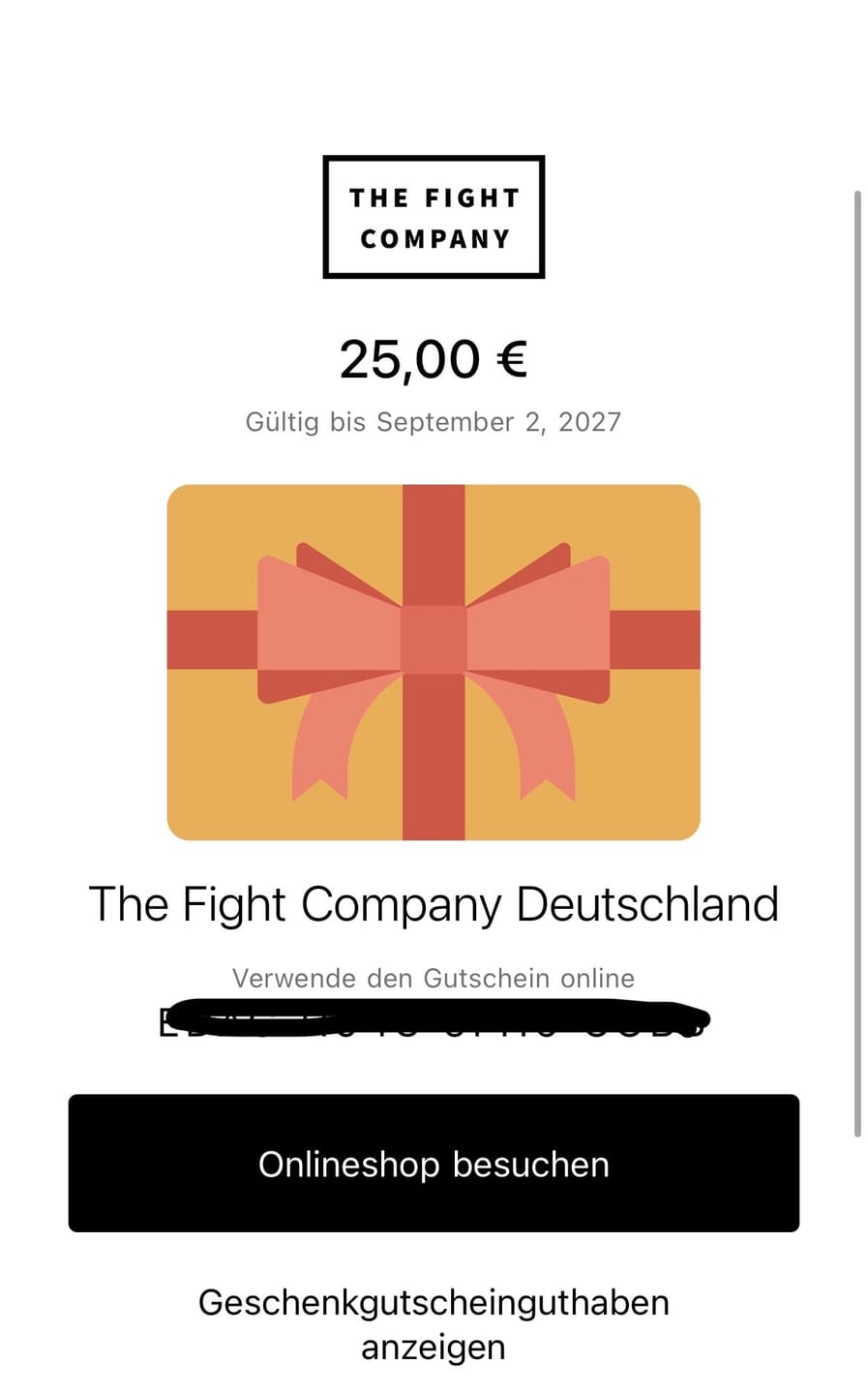 Customer photo review of Gutschein
