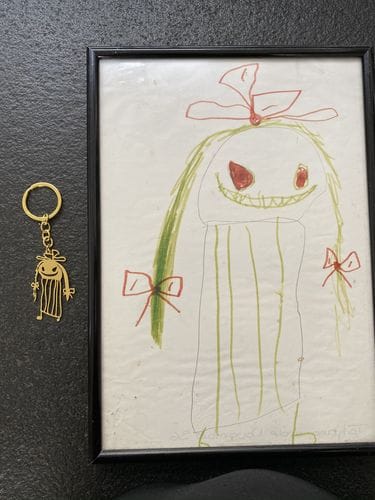 Customer photo review of Schlüsselanhänger aus Kinderzeichnung
