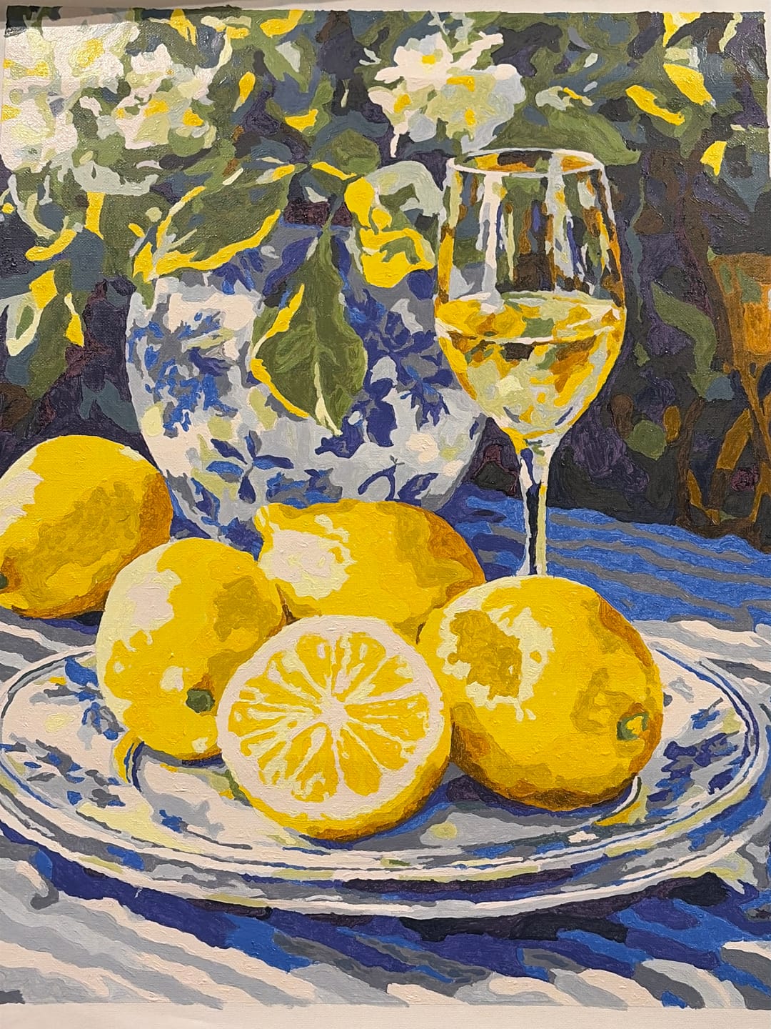 Customer photo review of Lemons and Wine | Paint by Numbers