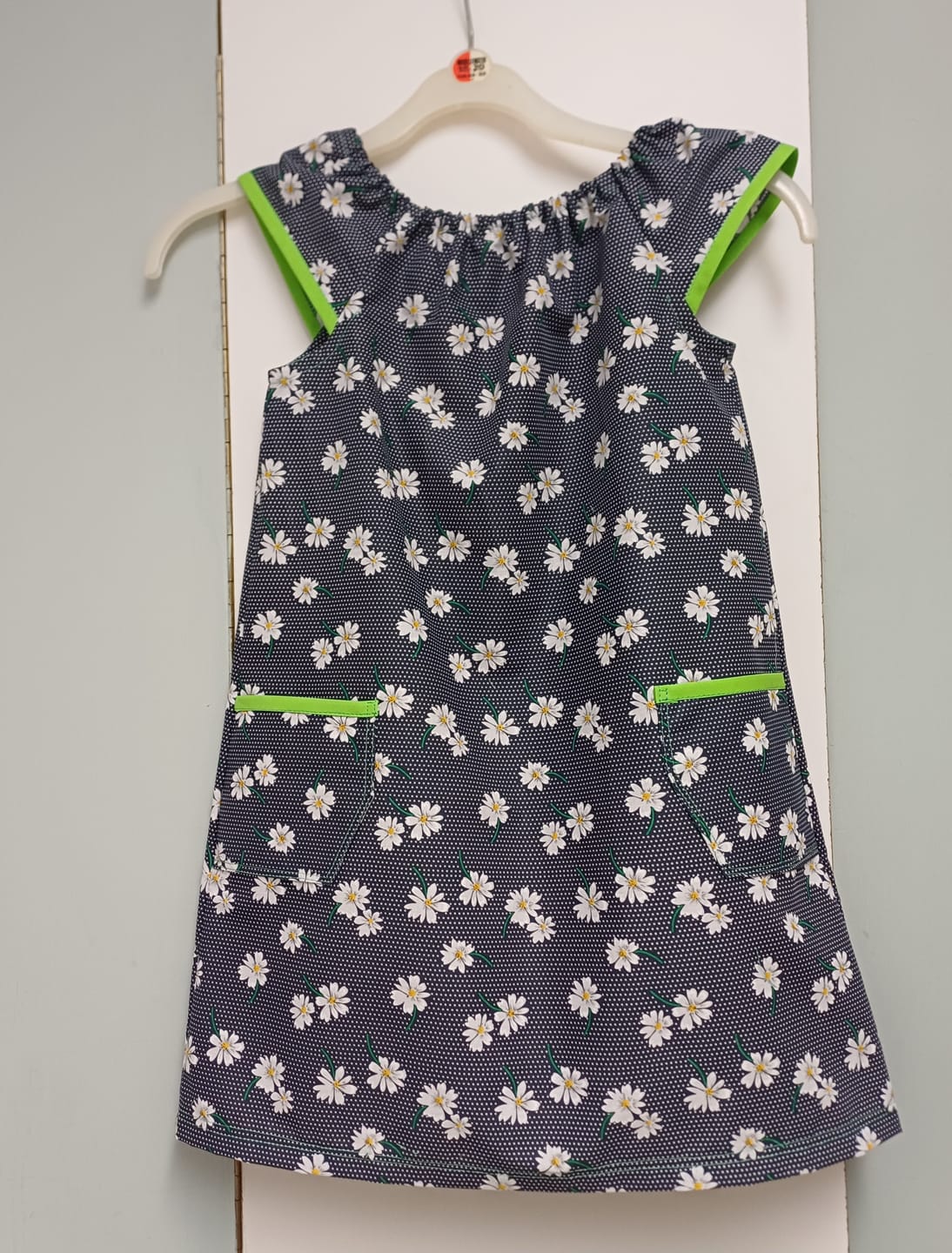 Customer photo review of White Flowers and Polka Dots Polycotton Fabric