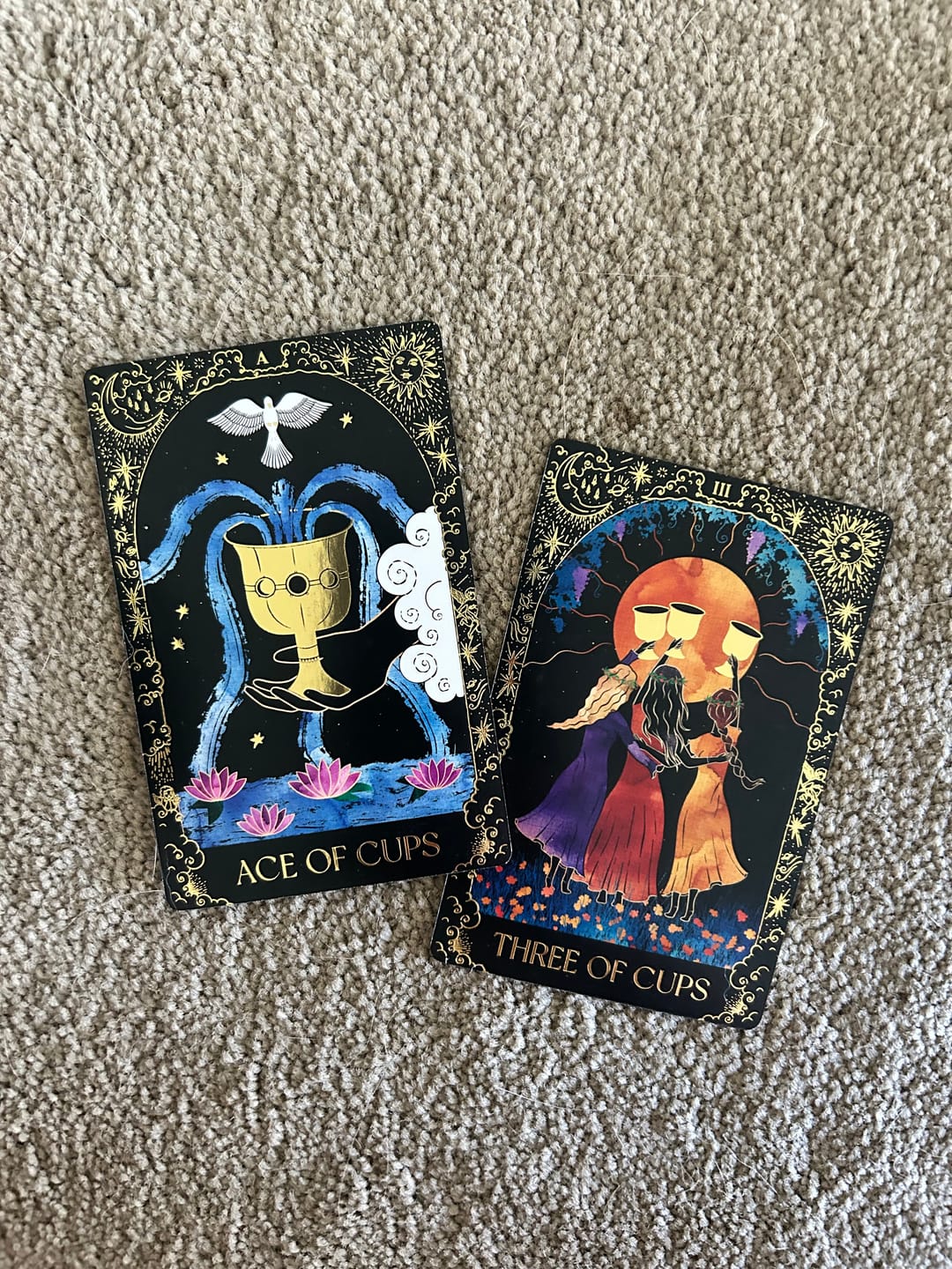 Customer photo review of Dreamy Moons Tarot
