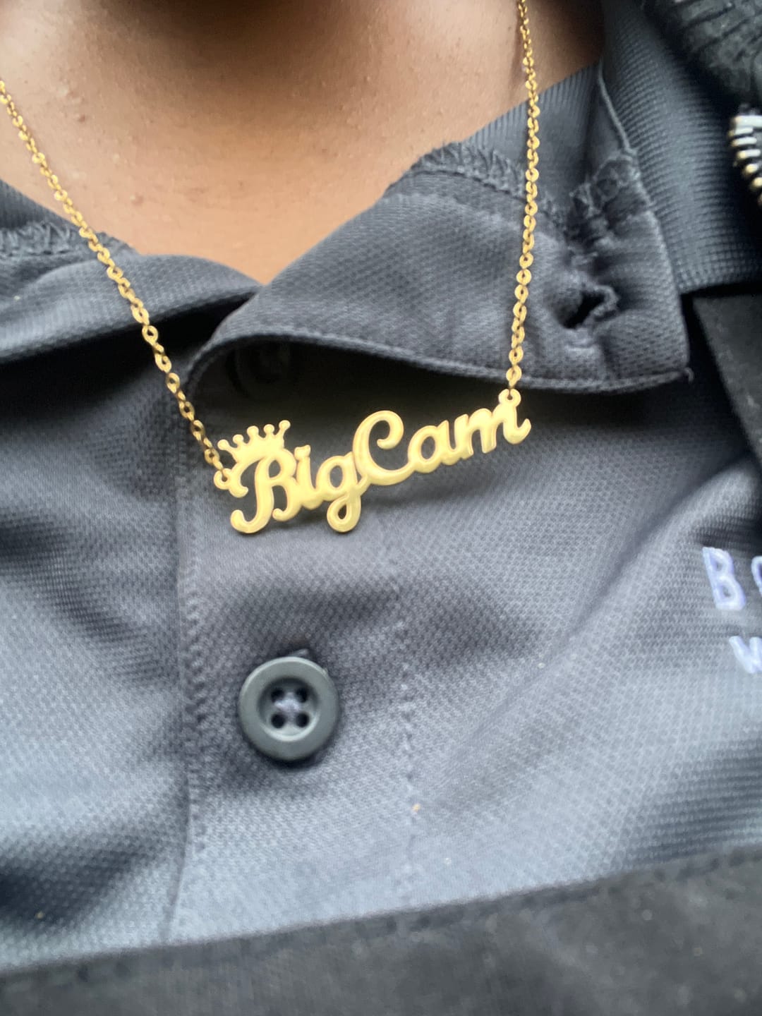 Customer photo review of Royal Name Necklace