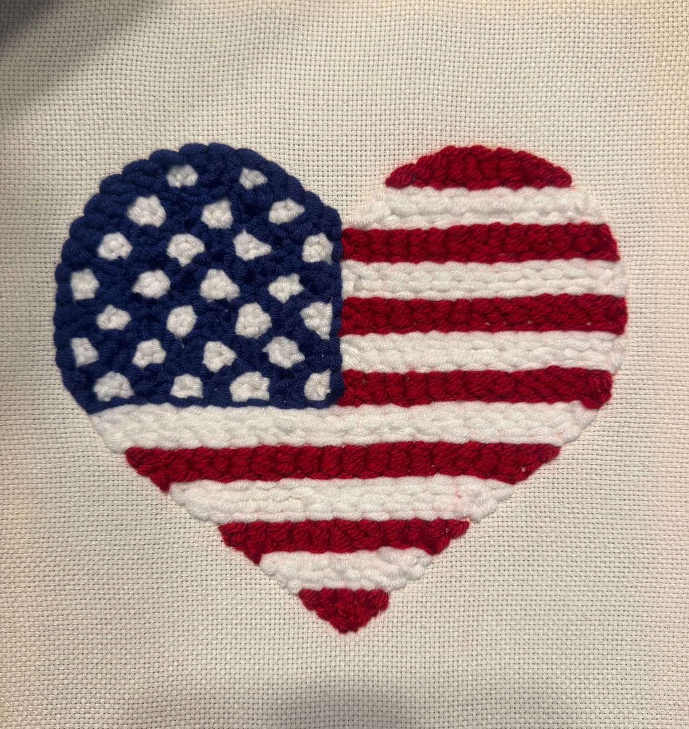 Customer photo review of Custom Punch Needle Kit - Turn Your Photo into a Handmade Keepsake