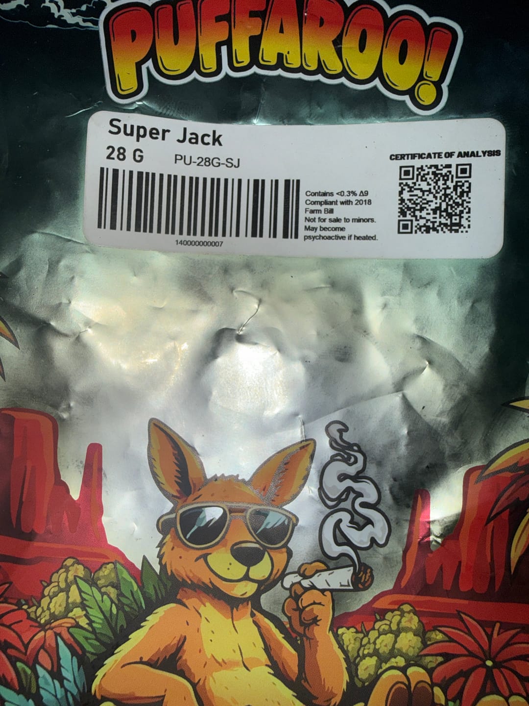 Customer photo review of Puffaroo - Super Jack - 28 Grams - Sativa