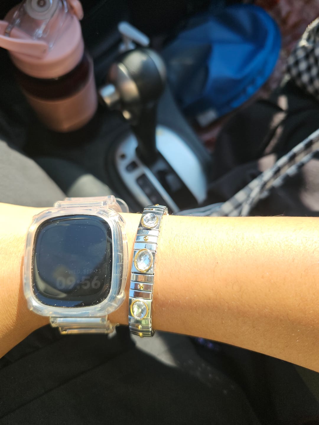 Customer photo review of The Skinny Luxe Link Bracelet - Mixed Simple Stone