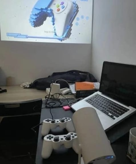Customer photo review of Arcade Vision Projector.