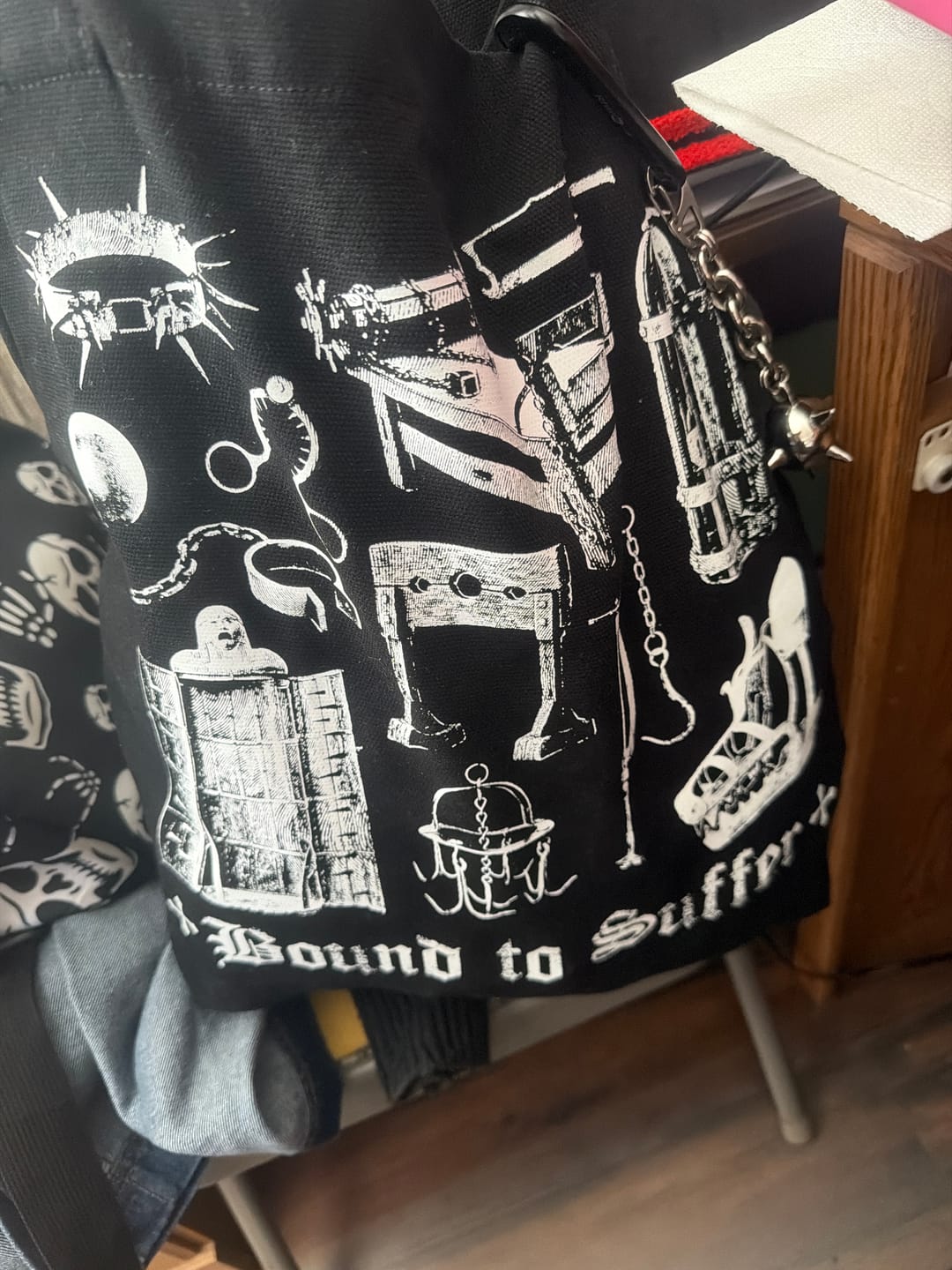 Customer photo review of Bound to Suffer Tote