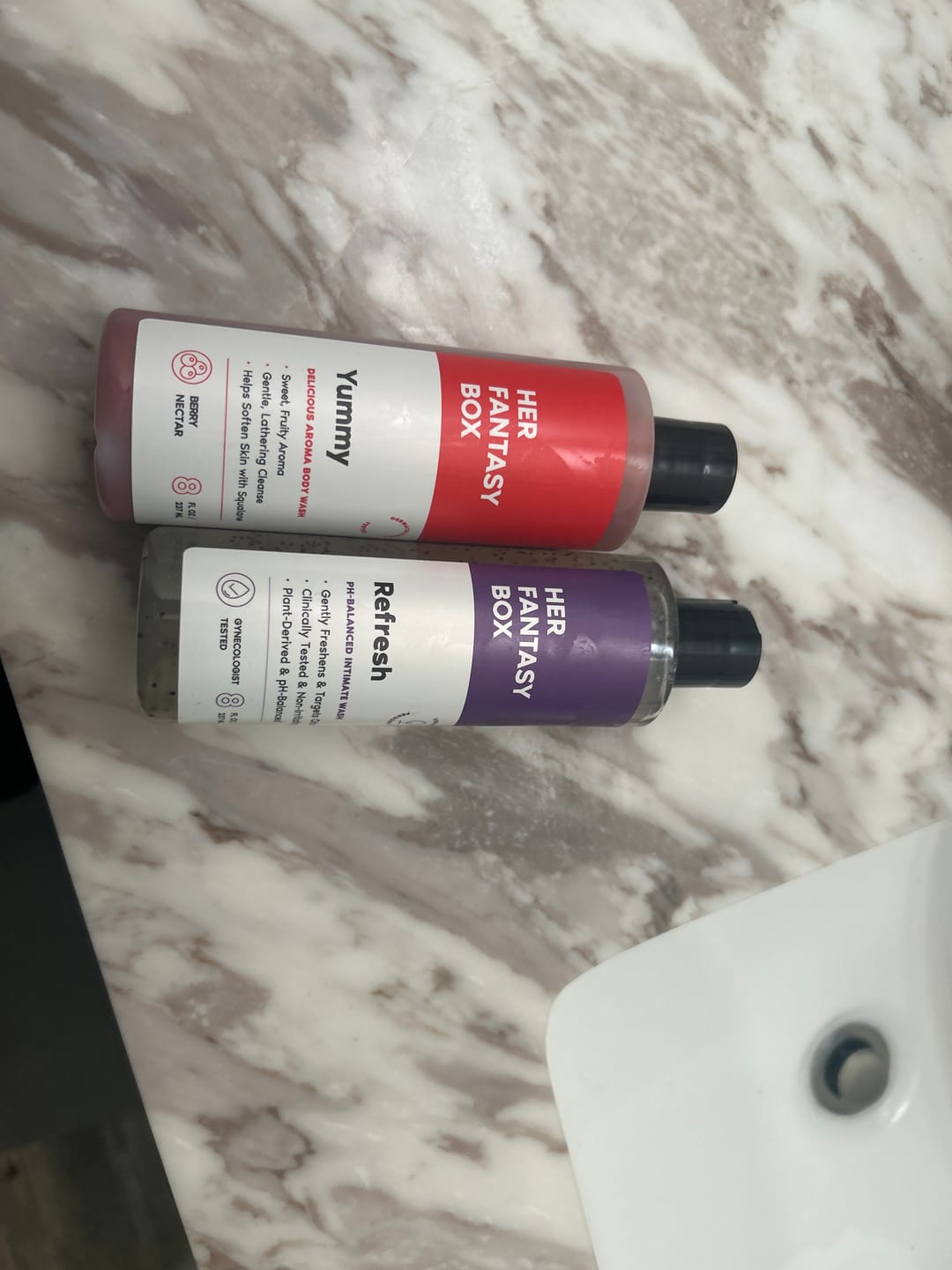 Customer photo review of Refresh Plant Based Intimate Body Wash for Women - pH Balancing