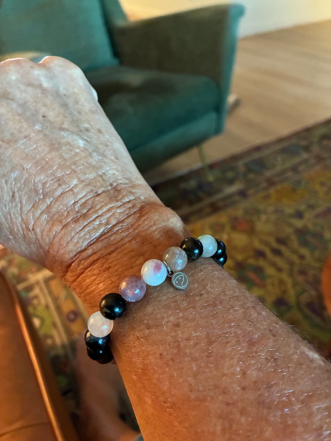 Customer photo review of Rainbow Tourmaline Bracelet