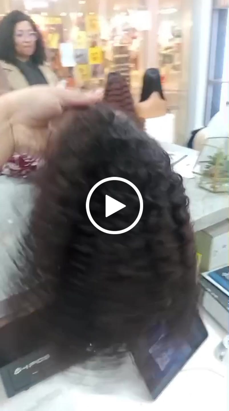 Customer video review of 16-24" Jerry Curl Wig- 4x4 Lace Closure