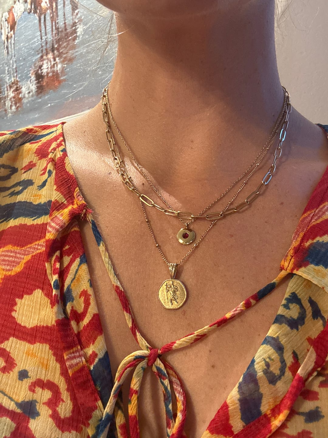 Customer photo review of Paperclip Necklace