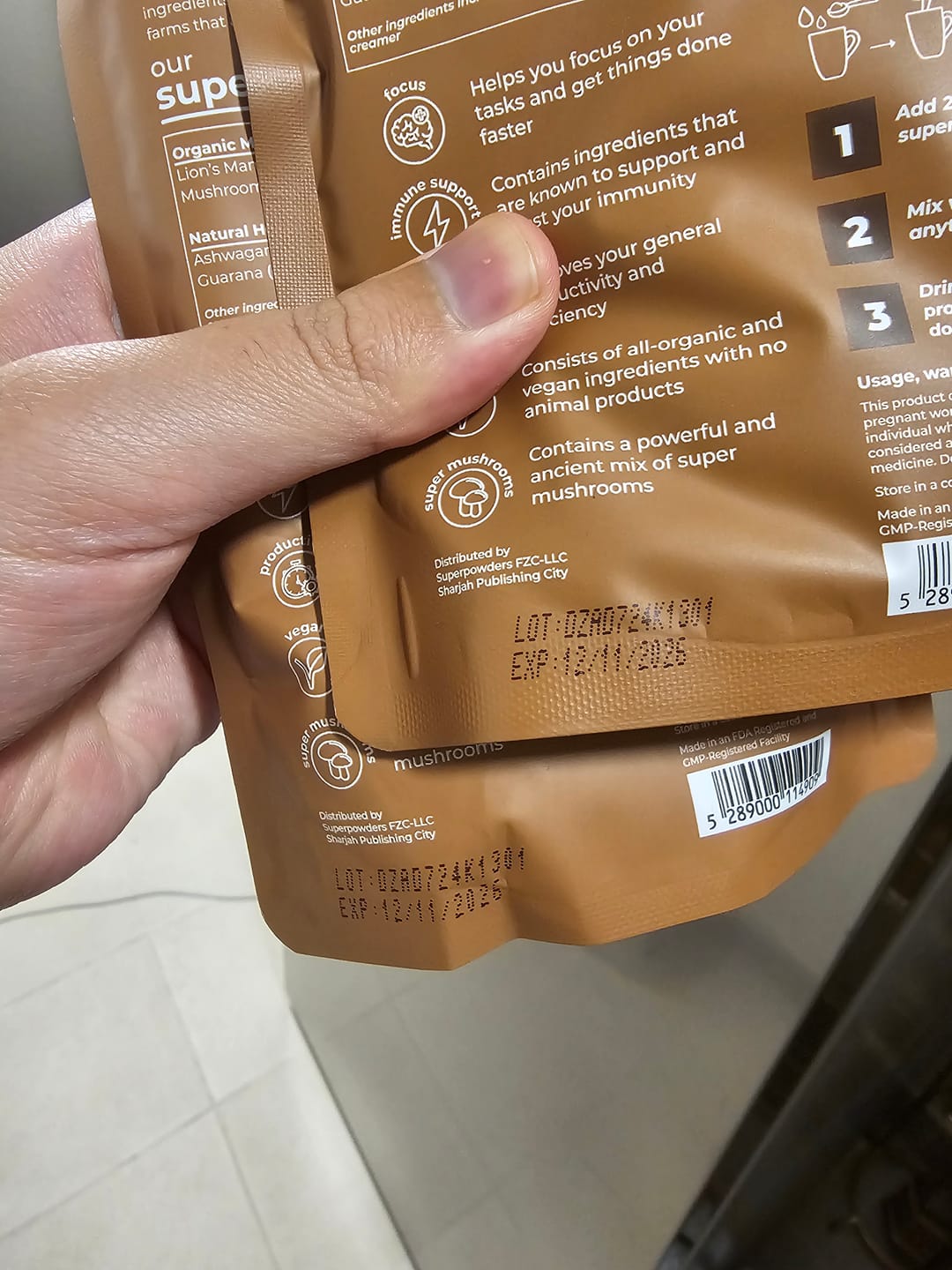 Customer photo review of CHOCOLATE FLAVORED