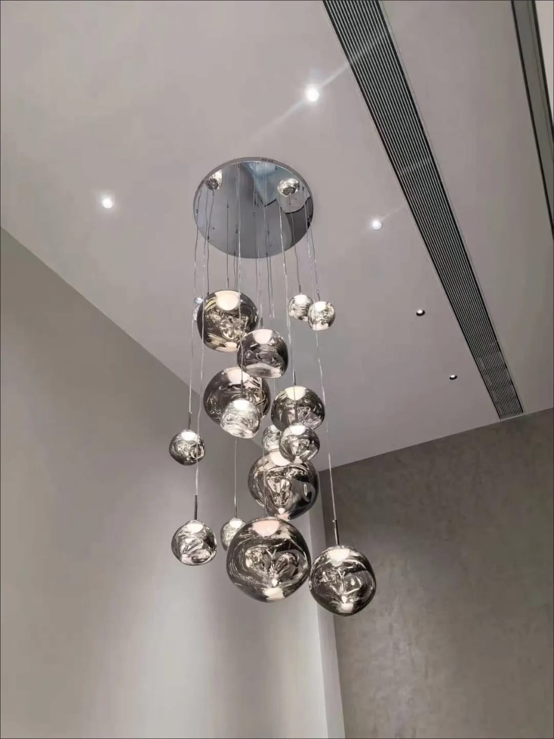 Customer photo review of Lava Bubble Pendant Chandelier
