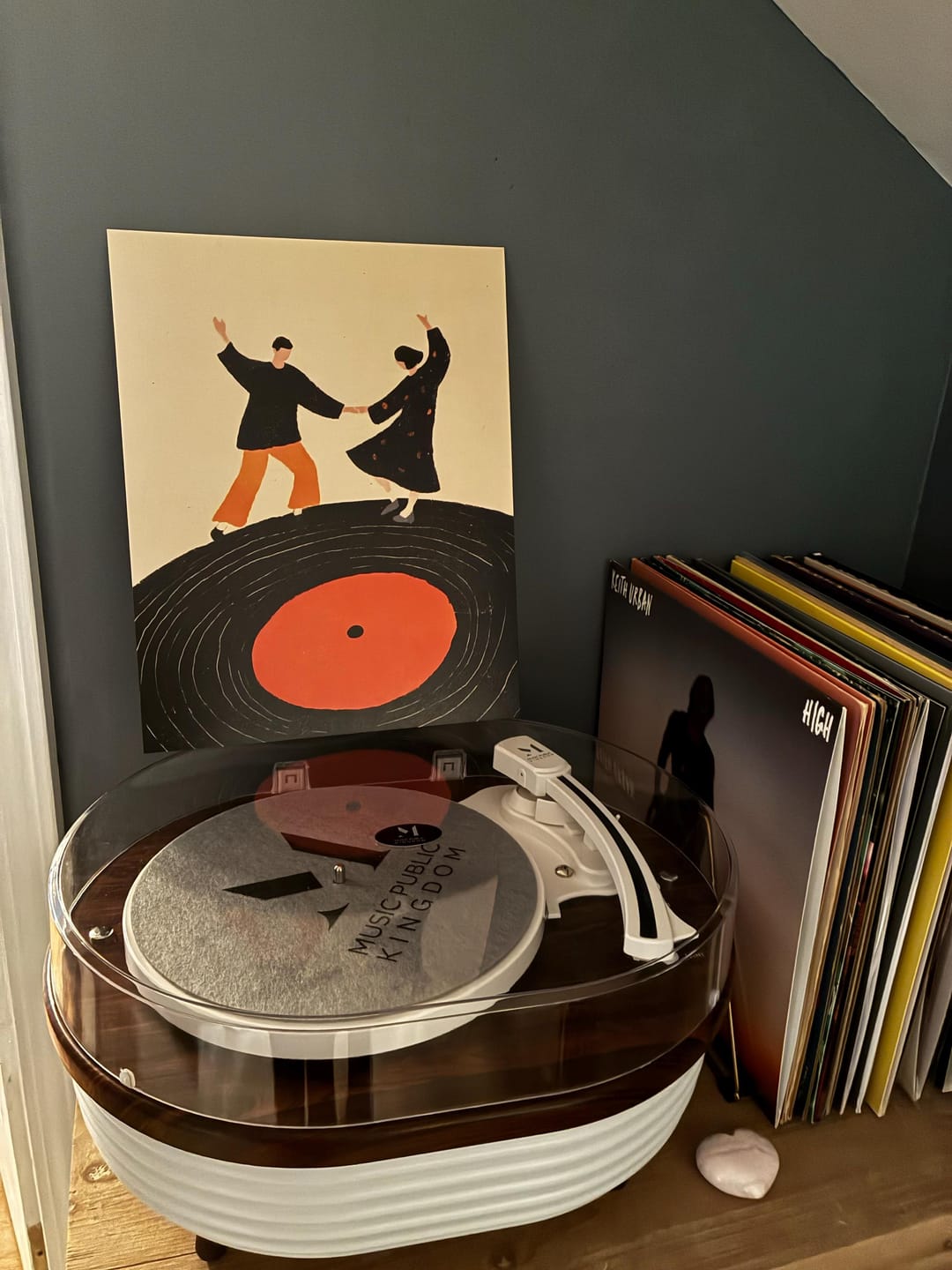 Customer photo review of Dancing Couple on Record Print