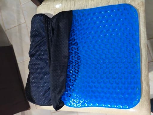Customer photo review of Cojín Ergonómico de Gel