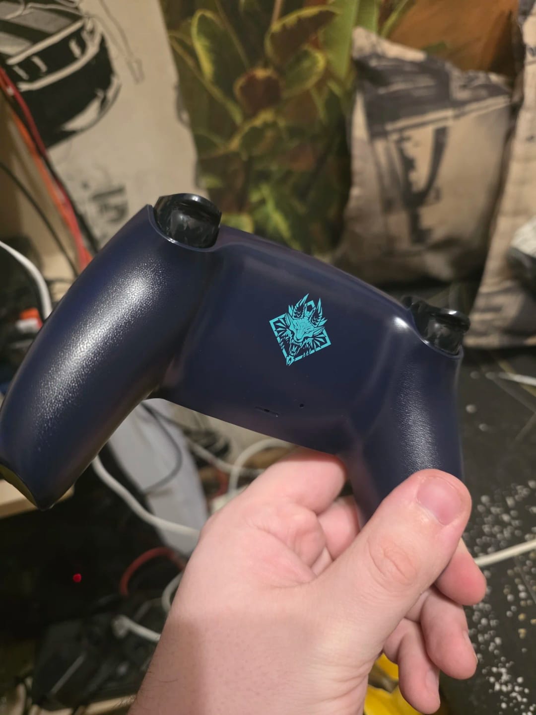 Customer photo review of PS5 Controller Faceplate Shell – Gold Foil Stamping Cover with Touchpad for DualSense (BDM-010 to 050)