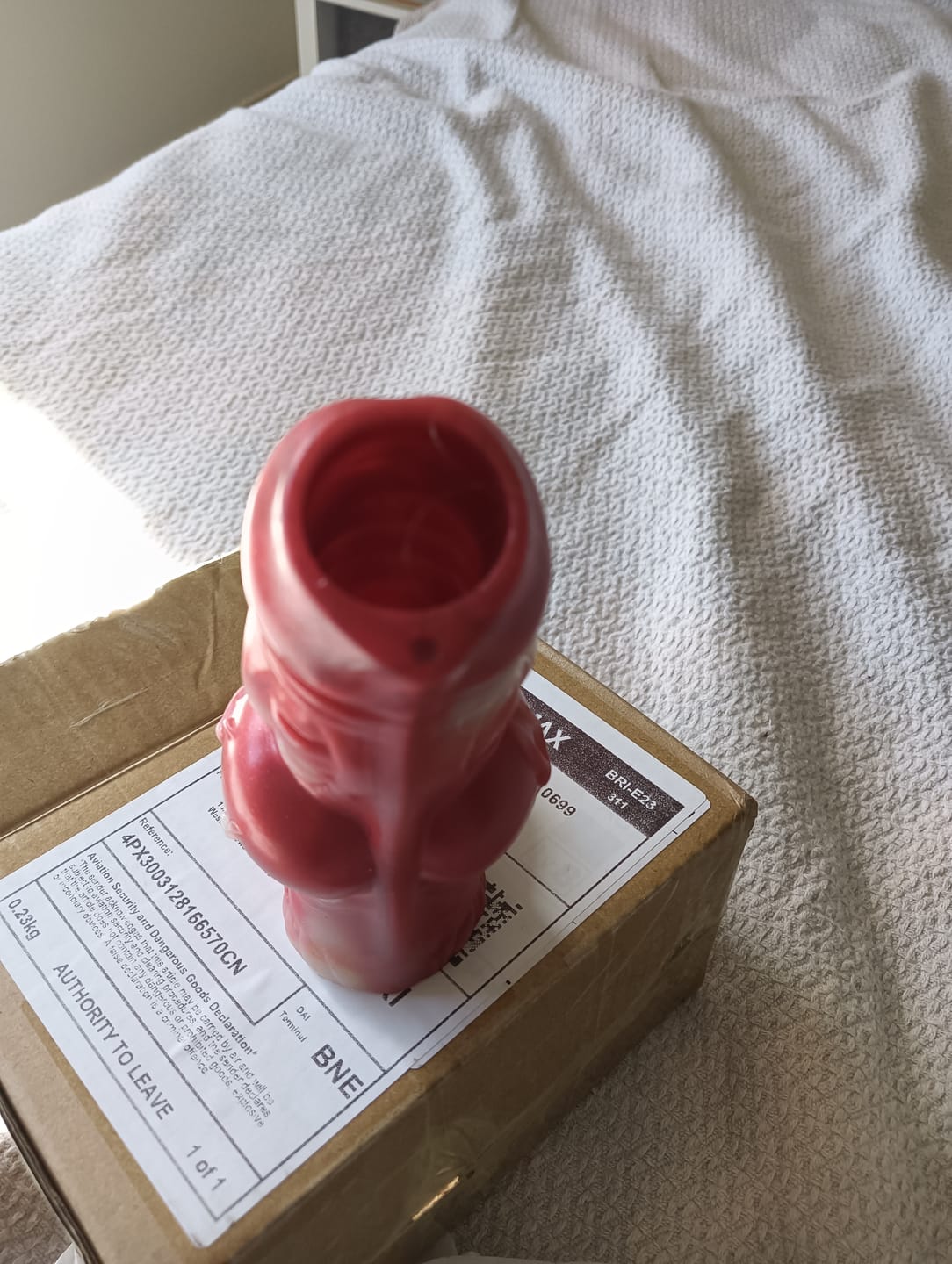 Customer photo review of Scarlet Wyrm - Huge Squirting Knot Sheath Fantasy Penis Extender