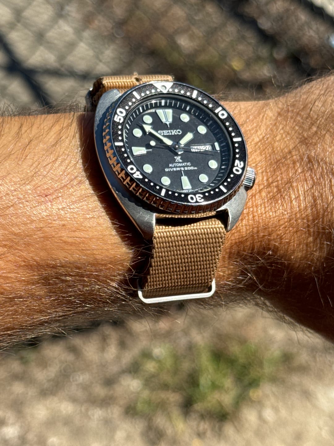Customer photo review of Five Eye Nylon Watch Strap - Solid