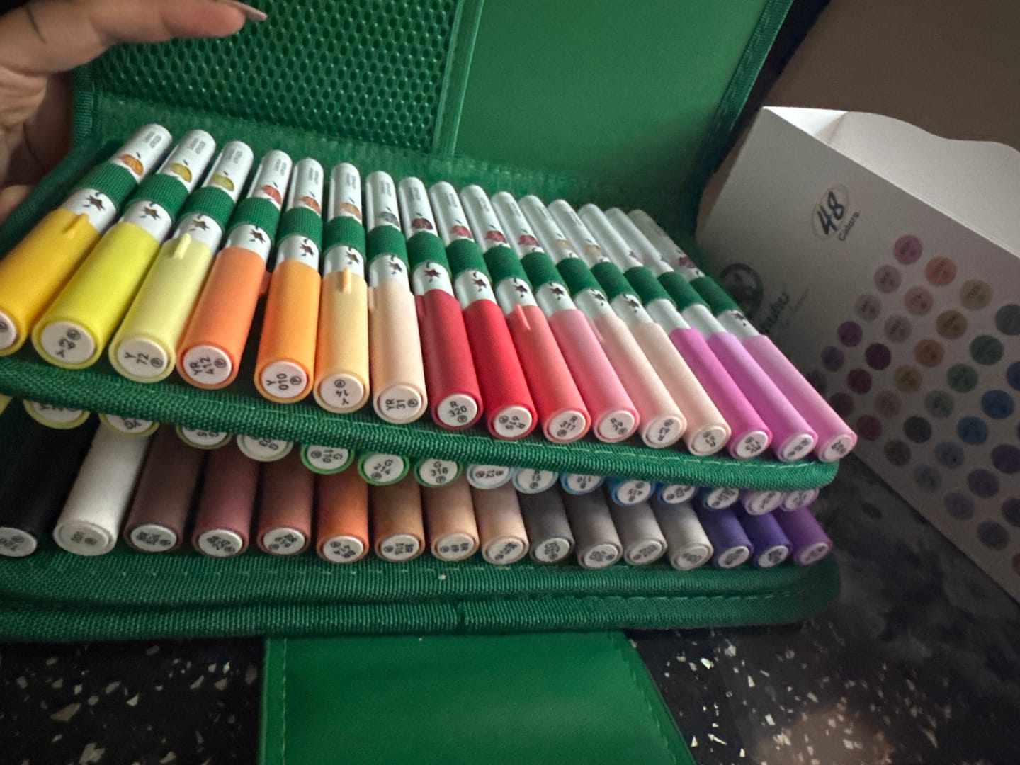 Customer photo review of Ohuhu Hilo Series Direct-ink Acrylic Paint Markers