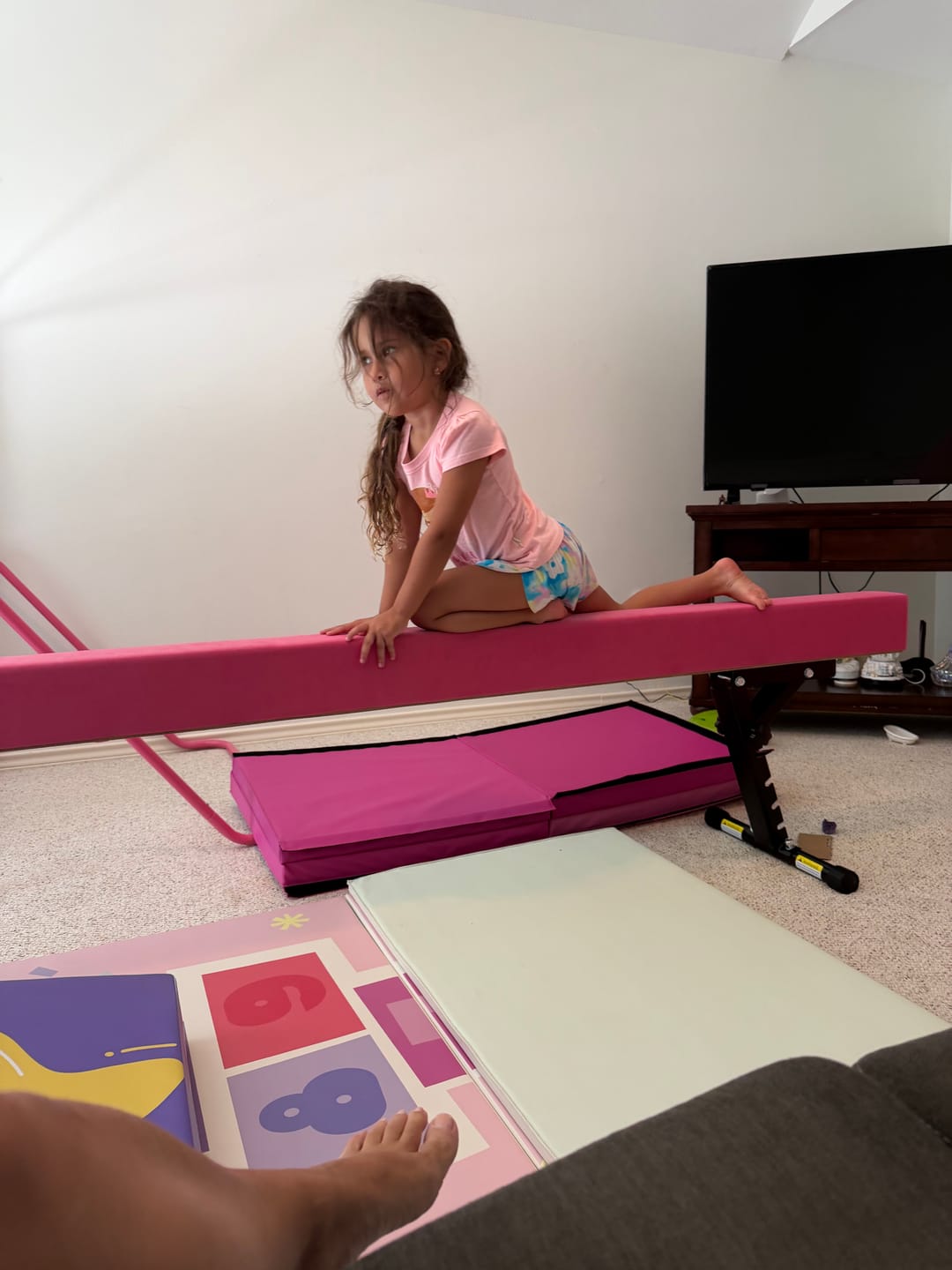 Customer photo review of 8Ft Adjustable Gymnastics Beam