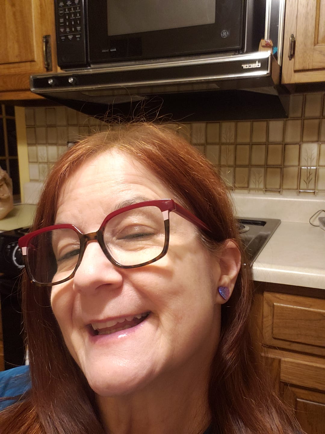 Customer photo review of Heart Mermaid Studs Hypoallergenic Earrings for Sensitive Ears with Plastic Posts