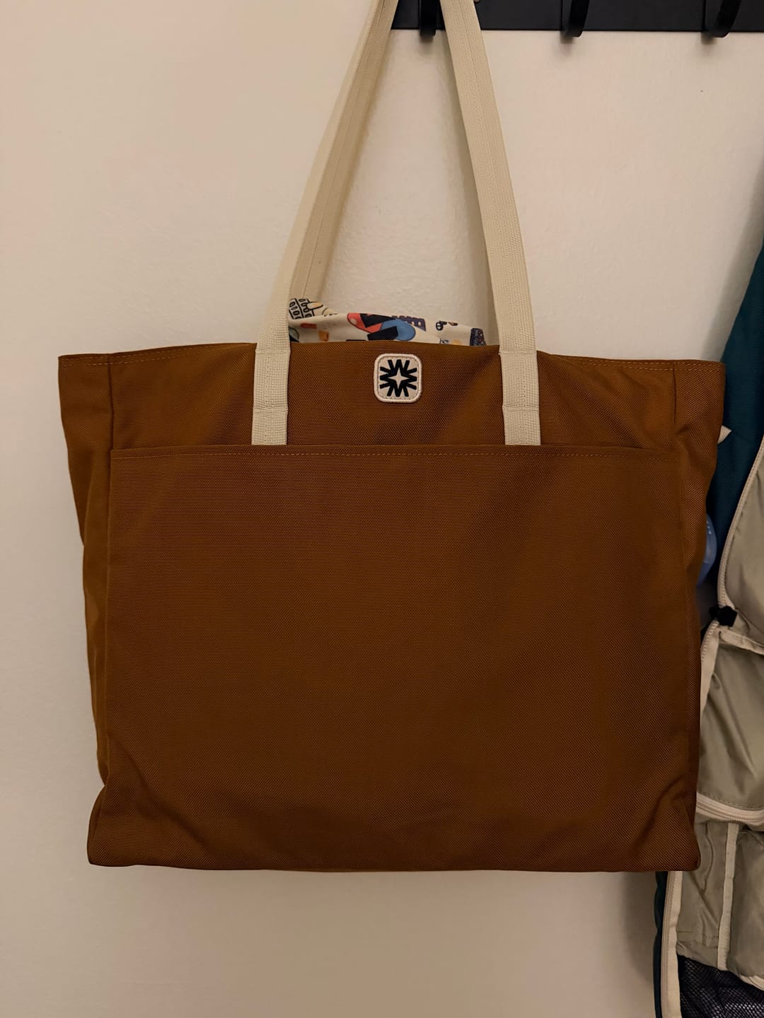 Customer photo review of Roller Tote Chocolate