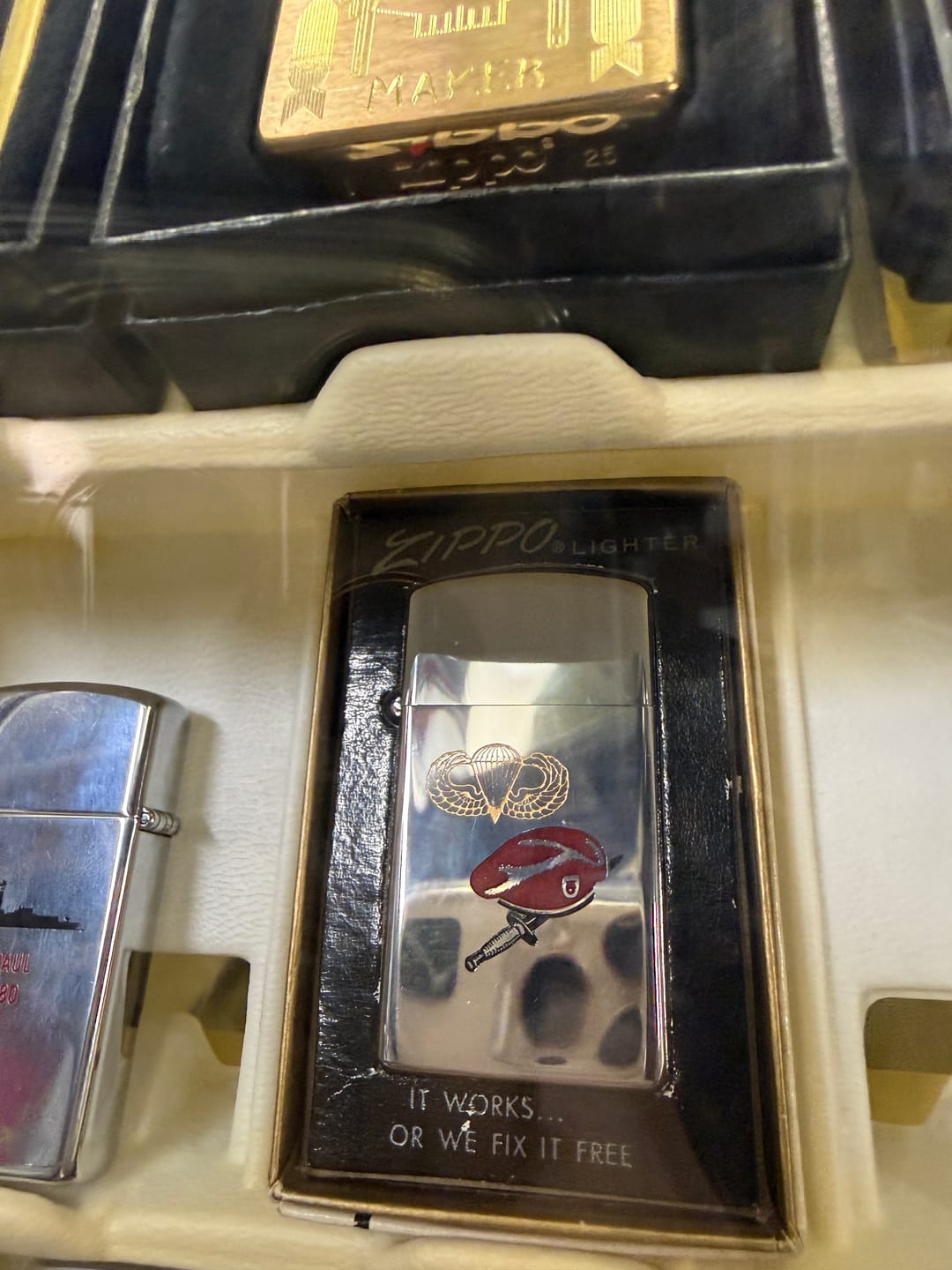 Customer photo review of 1974 US Army Airborne Slim Zippo Lighter