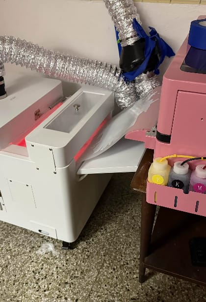 Customer photo review of Haolic 13" Pink A3 XP-1 Pro DTF Printer