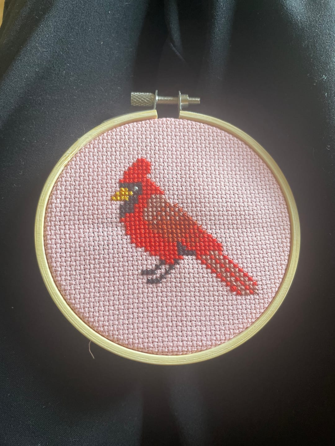 Customer photo review of Cardinal Cross Stitch Kit