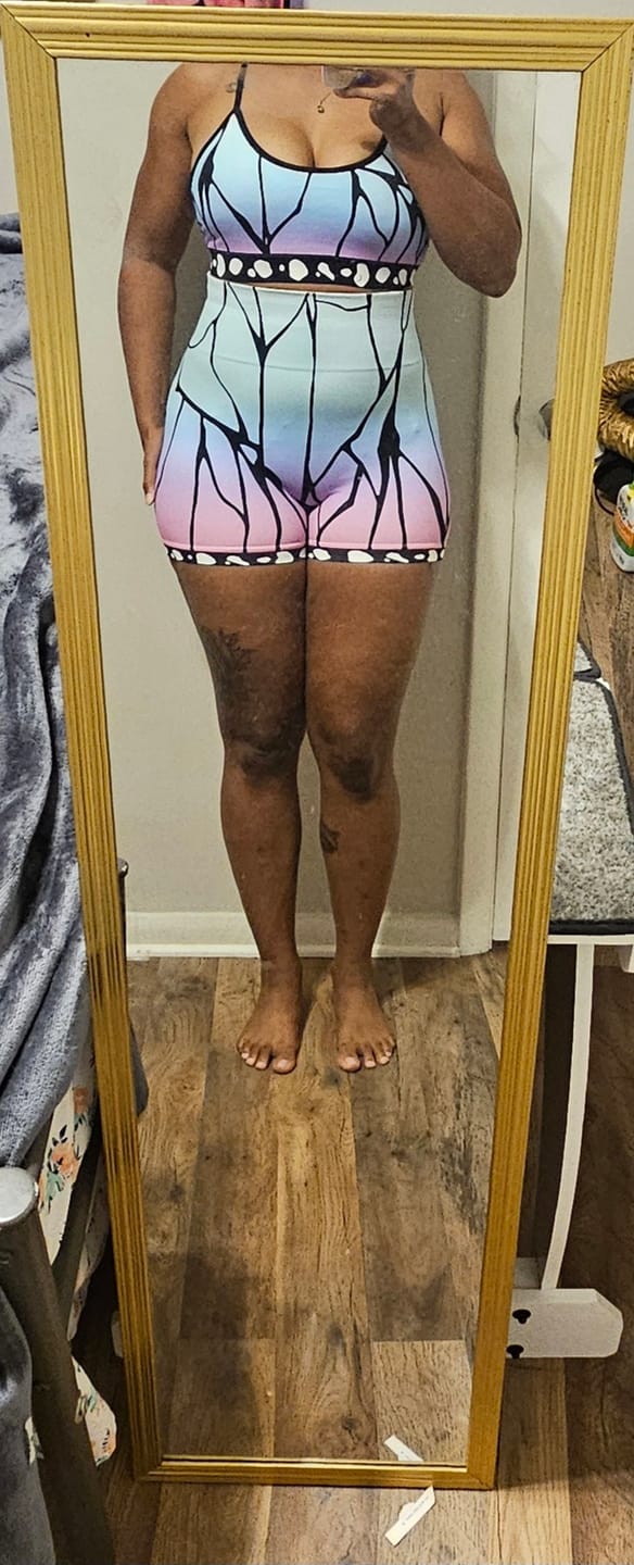 Customer photo review of Butterfly Seamless Shorts