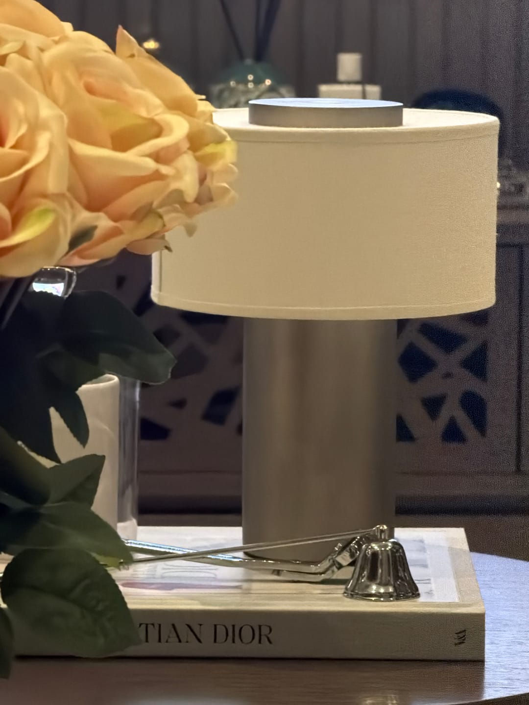 Customer photo review of Auríe Portable Lamp | Satin Aluminium