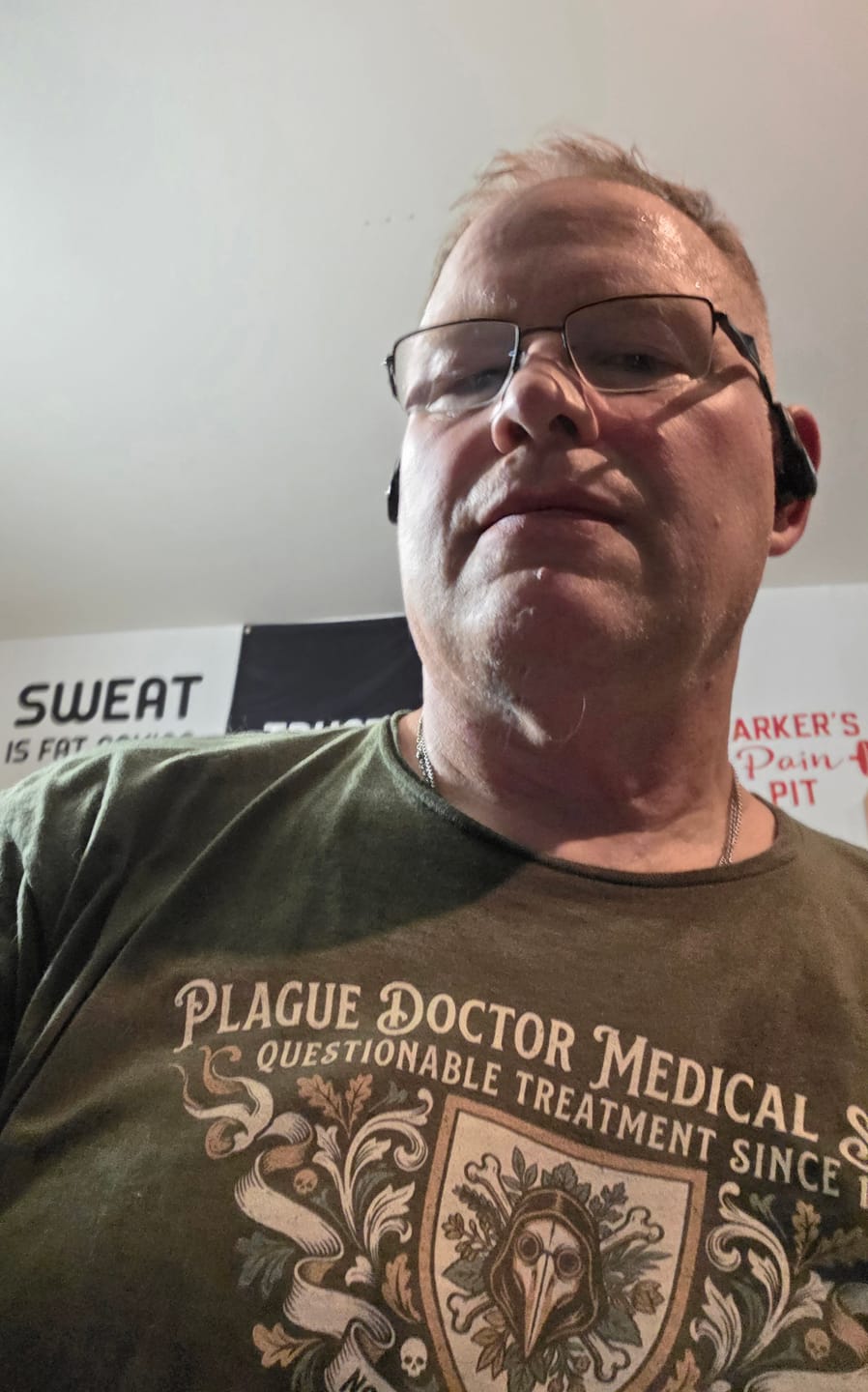 Customer photo review of Plague Doctor Medical School T-Shirt