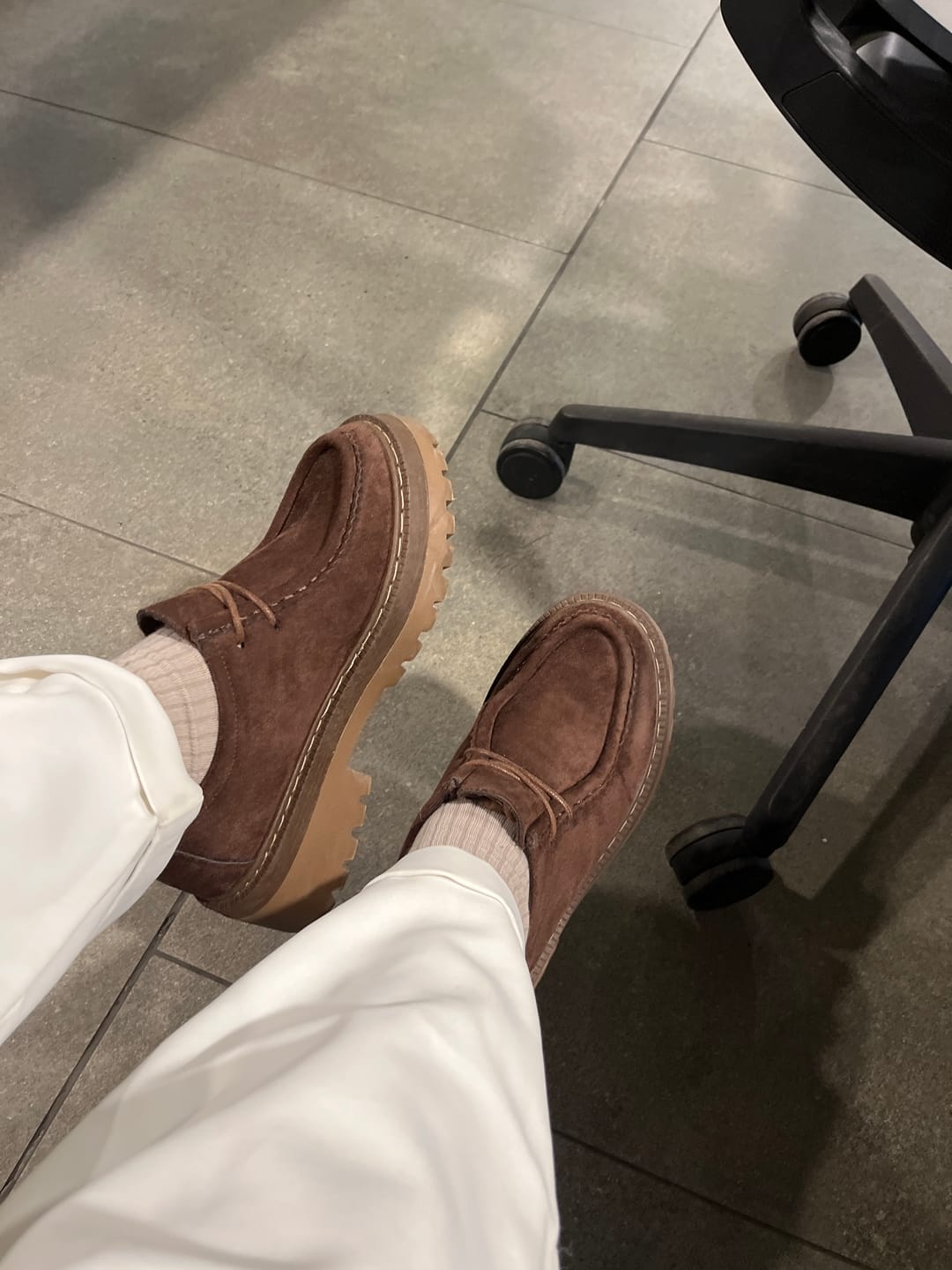 Customer photo review of Zapato Plataforma Café Mujer 6809053